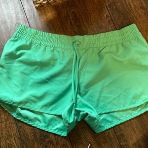 Green Columbia PFG shorts